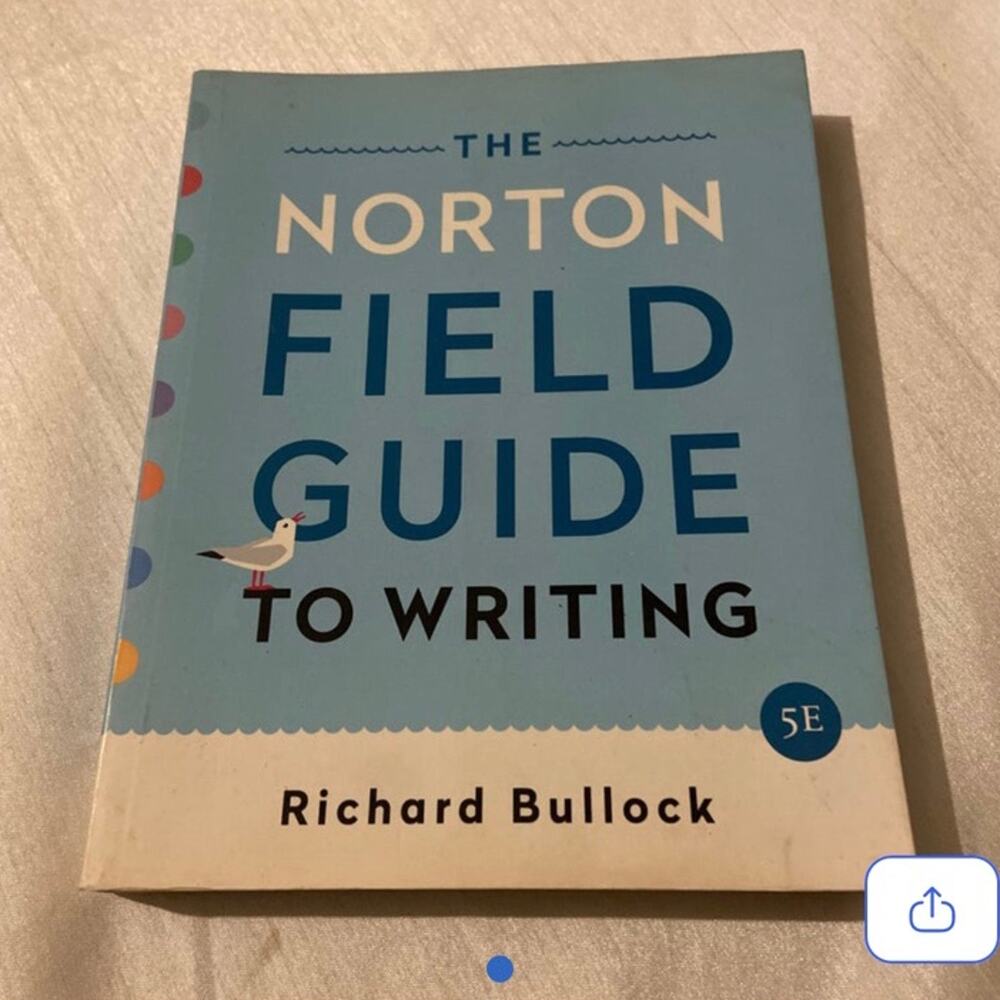 The field guide to writing norton course book